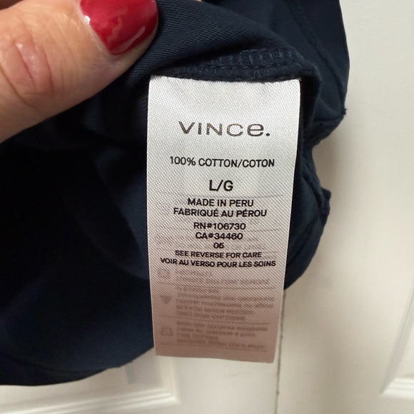 Vince Dark Blue Polo Shirt - Picture 4 of 5